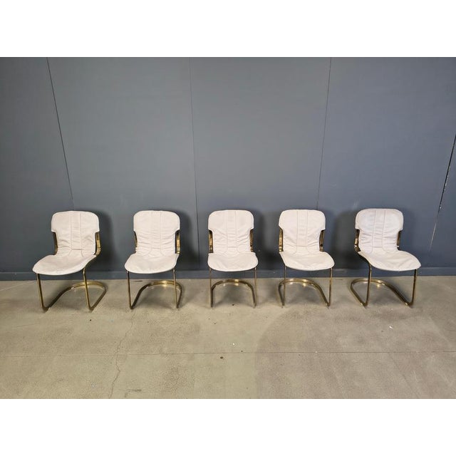 Vintage Dining Chairs attributed to Cidue, 1970s, Set of 5 For Sale - Image 13 of 14