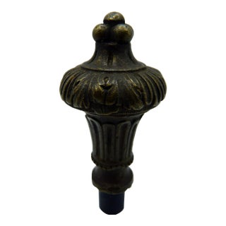 Antique French Bronze Architectural Lamp Finial For Sale