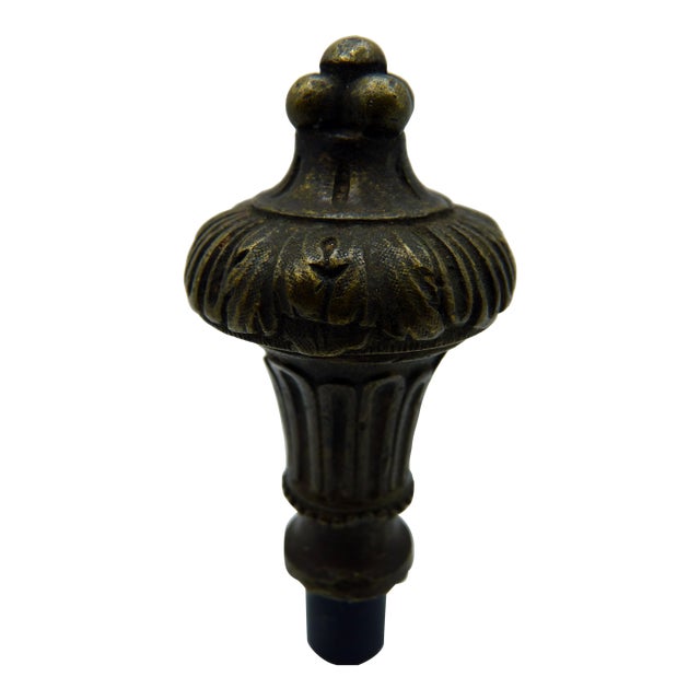 Antique French Bronze Architectural Lamp Finial For Sale