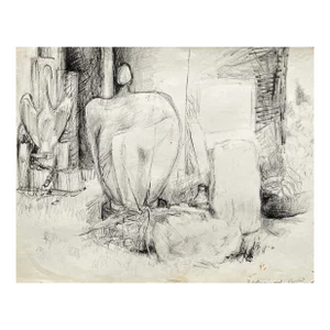 1966 James Bone Key West Yard Drawing
