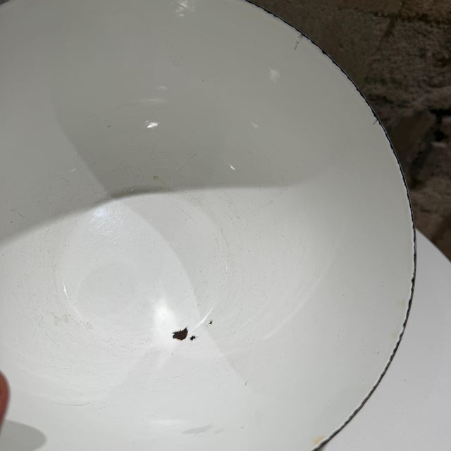 Mid-Century Modern Finel Arabia Tatti Mushroom Bowl Enamelware Kaj Franck Esteri Tomula 3 For Sale - Image 3 of 6