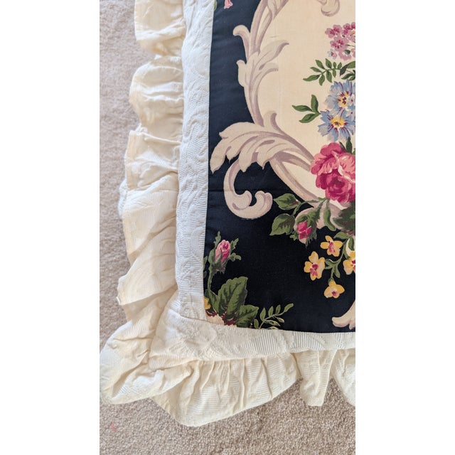 Black Pair of Vintage Handmade Pillow Shams For Sale - Image 8 of 12