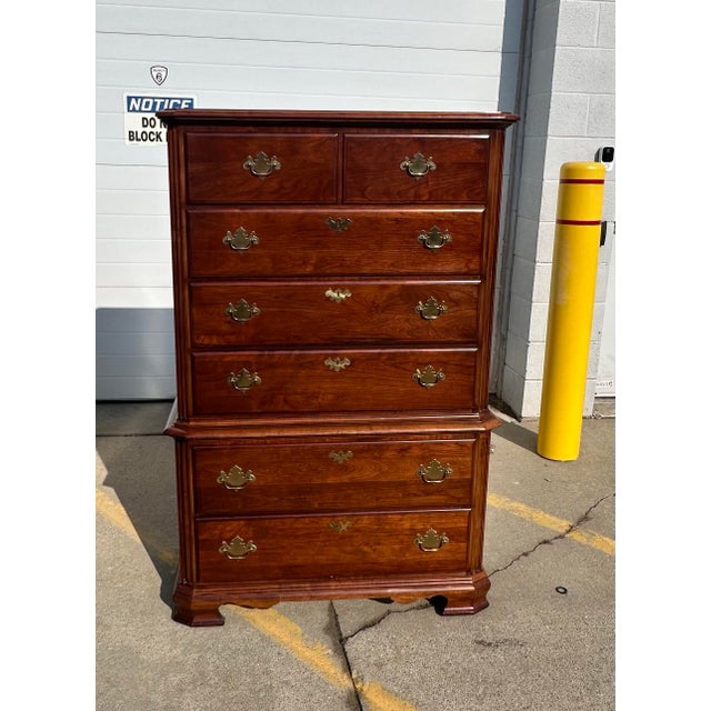1990s The American Craftsman Collection by Stanley Mahogany Chest For Sale - Image 10 of 10