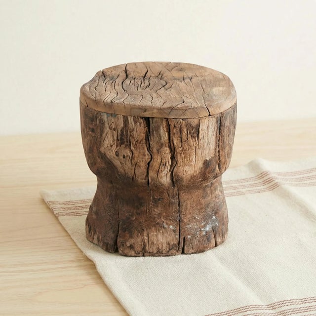 Step into a world of curated history and rugged elegance with this remarkable Rustic Teak Wood Pedestal Stand. Reborn from...