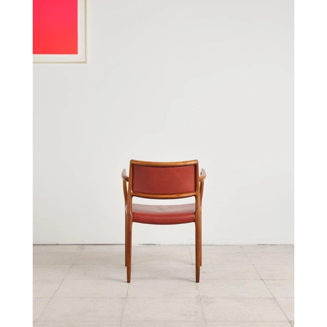 Armchair Model 65 with Leather Upholstery by Niels O. Møller for j.l. Møllers, Denmark, 1960s For Sale - Image 9 of 18
