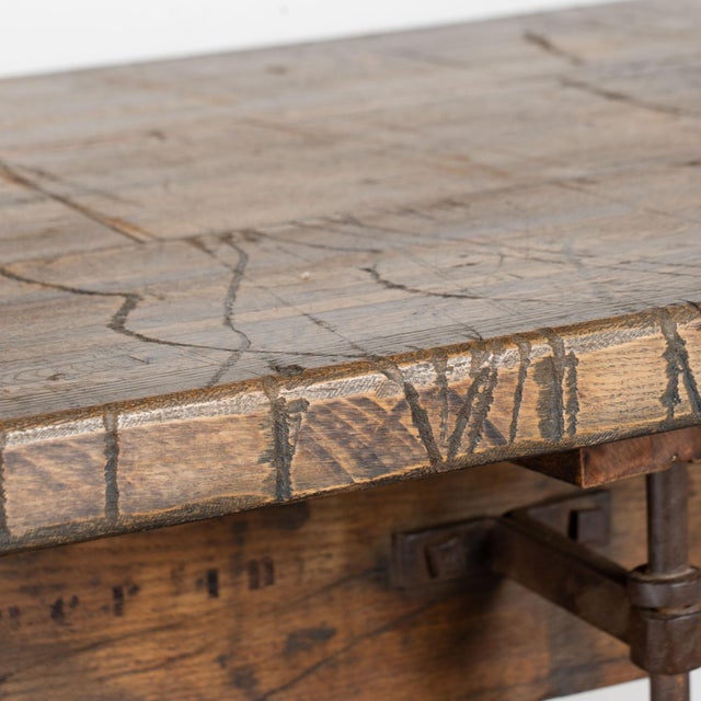 20th Century Standing Bar Wine Tasting Table With Wine Press Base For Sale - Image 13 of 18