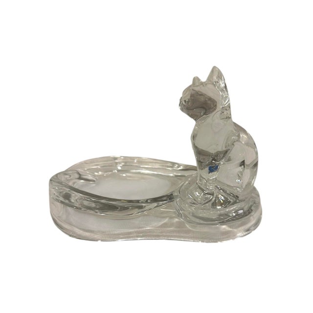 Mid 20th Century Vintage Mid Century Clear Lucite Cat Valet / Vide Poche / Catchall / Trinket Dish, Circa 1970 For Sale - Image 5 of 7
