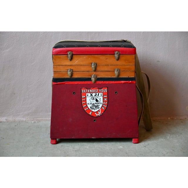 Vintage French Fisherman's Stool, 1960s For Sale - Image 14 of 15