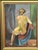 Attributed to Inger Hasselgren, Sitting Woman, 1950s, Oil on Canvas, Framed For Sale - Image 16 of 18