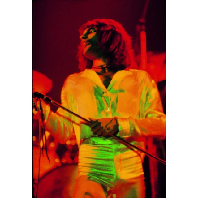 Freddie Mercury On Stage - signed limited edition print Freddie Mercury on stage with Queen, the Bohemian Rhapsody years,...