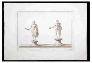 Nicola Billy, Ancient Roman Statue, Original Etching, 18th Century