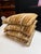Design Plus Gallery presents a Set of Four Striped Throw Pillows. The pillows have earth tones of sienna, olive, pumpkin,...