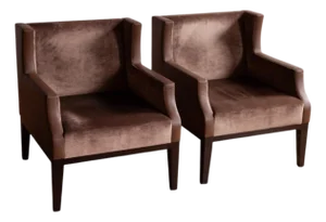 Pair of Christian Liaigre "Caraïbes" Armchairs