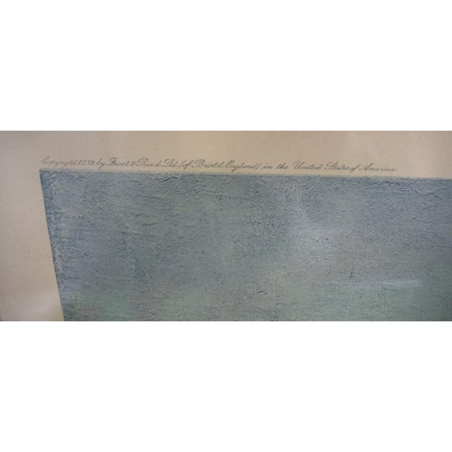 Wood The Paddock at Epsom, Spring Meeting 1932 Chromolithograph by Sir Alfred Munnings (Signed) For Sale - Image 7 of 11