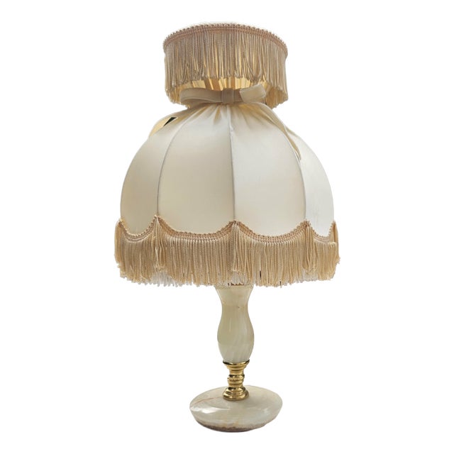 Onyx Table Lamp, 1950s-1970s For Sale