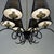 Black Cast Iron and Brass Chandelier, France, 1950s For Sale - Image 12 of 17