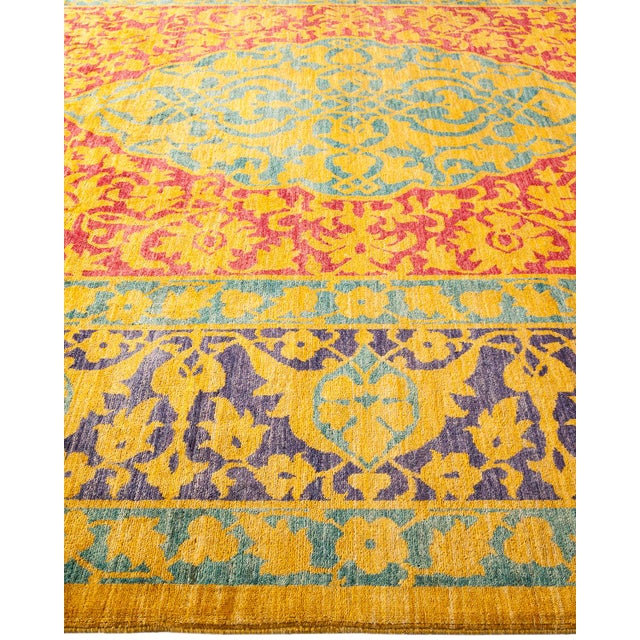 Solo Rugs Eclectic Collection Hand-Knotted Area Rug - 9' 3" X 11' 9" For Sale - Image 4 of 10