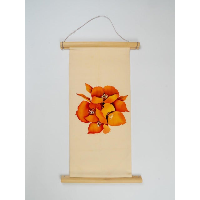 Contemporary Japanese Ceremonial Silk Wall Tapestry by Renaras For Sale - Image 3 of 4
