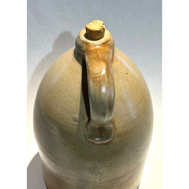 Mid 19th Century Extremely Rare Has Original Cork 4-Gallon F. P. Goold Brantford Pottery Jug For Sale - Image 11 of 17