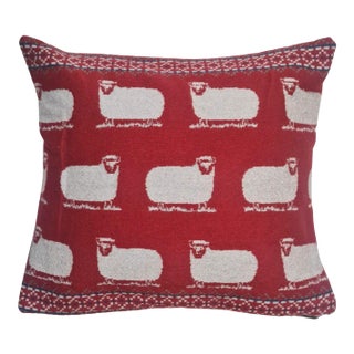 Highland Sheep 100% Wool Cushion With Feather Filler - 46x46cm (18"x18") For Sale
