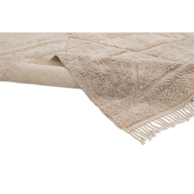 Contemporary Large Hand-Knotted Wool Rug by Azele Studio For Sale - Image 3 of 10