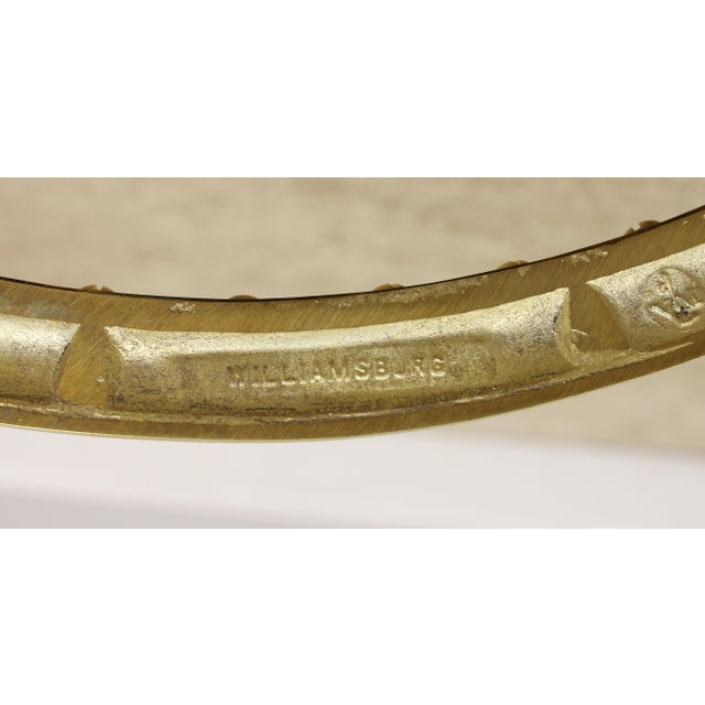 Virginia Metalcrafters Colonial Williamsburg Brass Fireplace Fender