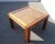 Vintage Mid Century Modern Brown Oak End Table W a Cork Style Inlay For Sale In Los Angeles - Image 6 of 13