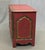 Vintage Theodore Alexander Red Leather Wrapped Serpentine Chest of Drawers For Sale - Image 11 of 13