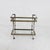 Metal Bar Trolley in Steel, Brass, and Glass, 1970s For Sale - Image 7 of 8