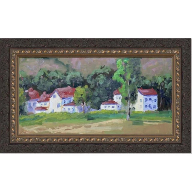 "Fort Baker" Contemporary Impressionist Style Landscape Oil Painting For Sale - Image 9 of 11
