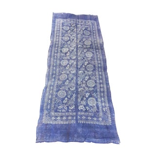 Batik Indigo Runner or Yardage For Sale