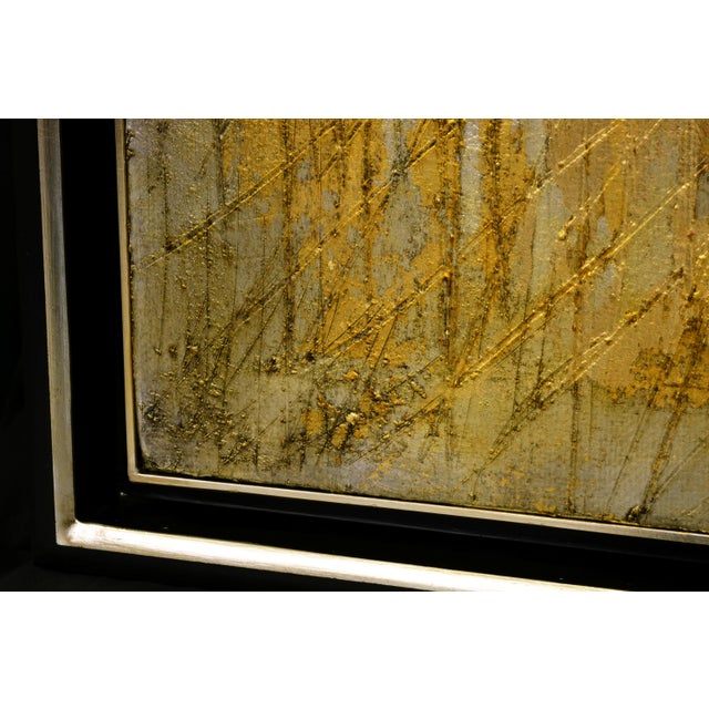 Lola Vitelli, Riflessi, Mixed Media with Gold and Silver Leaf on Canvas, 2020 For Sale - Image 6 of 9