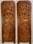 1990s Monumental 1990s Yoruba Hand-Carved Double-Sided Nigerian Wood Screen Panels, Set of Four For Sale - Image 5 of 8