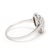 Modern 1960s Opal and Diamond Cocktail Ring, 14k White Gold, Ring Size 5.5 For Sale - Image 3 of 5