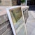 Hollywood Regency Mid-Century White and Gilt Faux Bamboo Floor Mirror For Sale - Image 3 of 9