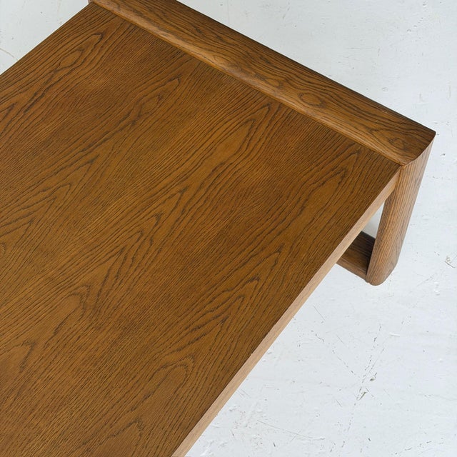 1980s 1980s Monumental Oak Brutalist Coffee Table For Sale - Image 5 of 8