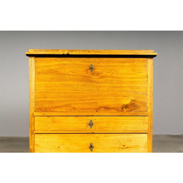 Biedermeier Secretary Desk in Solid Wood For Sale - Image 13 of 18