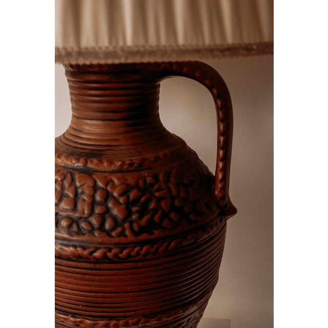 Vintage Ceramic Vase Lamp, West Germany, 1970s For Sale - Image 9 of 13