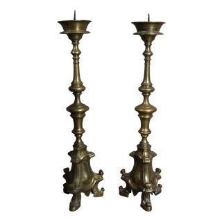 Antique Candlesticks, 1800s, Set of 2 For Sale