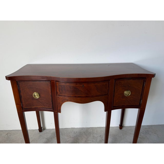 Baker Historic Charleston Collection Mahogany Brandy Board / Server Console Table For Sale - Image 4 of 13