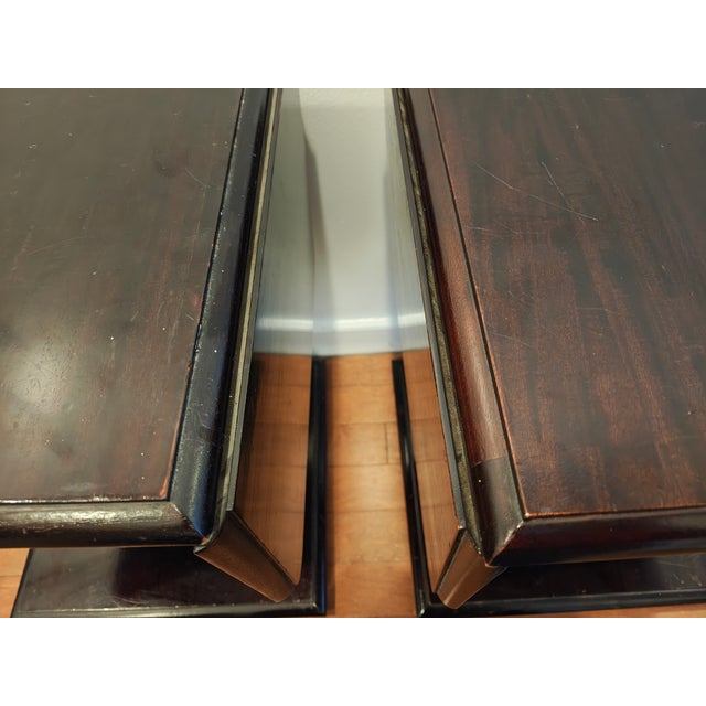 Thomas O'Brien Davis Mahogany Drop Leaf Side Tables - A Pair For Sale - Image 11 of 11
