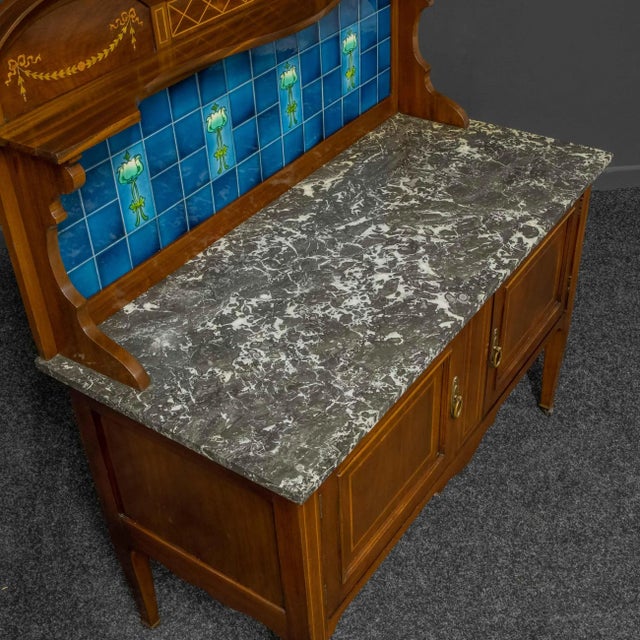 Edwardian Mahogany Washstand For Sale - Image 4 of 9