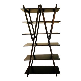 Nuvola Rossa Bookcase Designed by Vico Magistretti in Ebonized Wood by Cassina For Sale