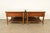 Paul McCobb Style Mid-Century Modern Walnut and Woven Shelf End Tables by Lane, Circa 1960s For Sale - Image 14 of 15