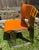 Set of 6 David Rowland 40/4 Chairs Orange Metal Seat Mid Century Stack Chairs Steel Frame For Sale - Image 12 of 15