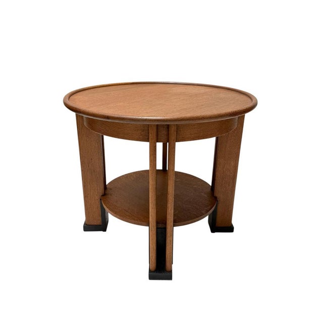 Art Deco Dutch Coffee Table in Oak by Jan Brunott, 1920s For Sale - Image 16 of 16