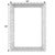 Coastal Flora 30 in. W x 40 in. H Rectangular Rattan Scalloped Edge Wall Mirror, Natural Rattan For Sale - Image 3 of 7