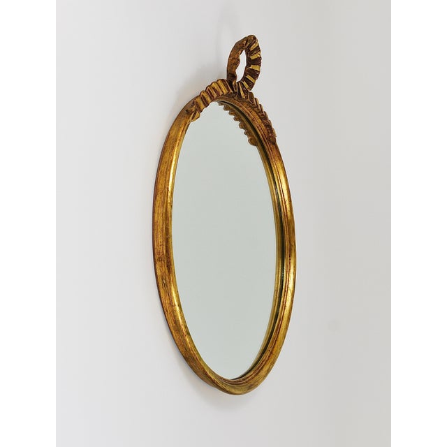 Mid-Century Italian Gilt Wood Wall Mirror by C. Allodi & G. Subelli, 1950s For Sale - Image 14 of 18