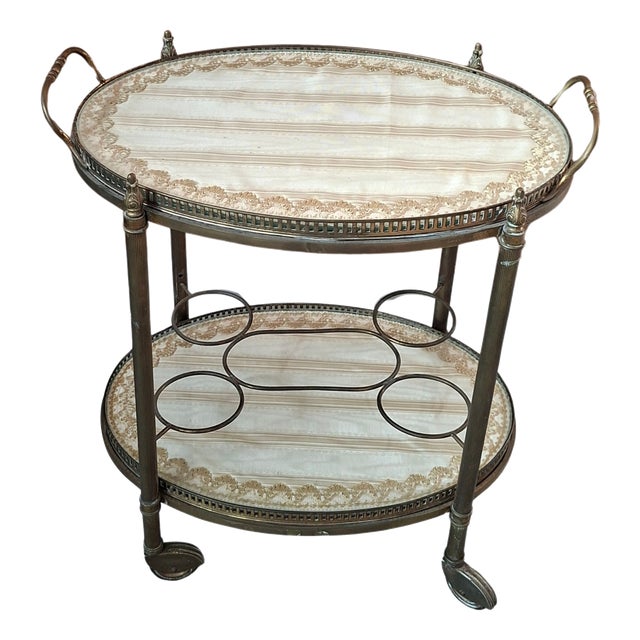 Vintage serving Bar Cart, 1950s For Sale