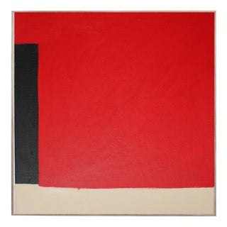 Bodasca, Red Square, 2026, Acrylic on Canvas For Sale